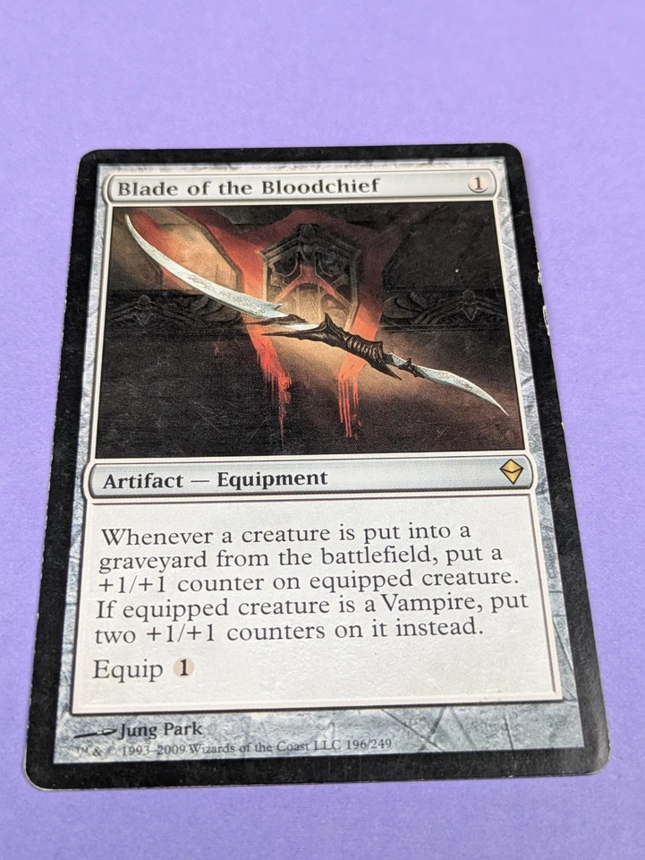 MTG Magic: Zendikar: Blade of the Bloodchief #196/249 Rare - MP - Image 1 of 2