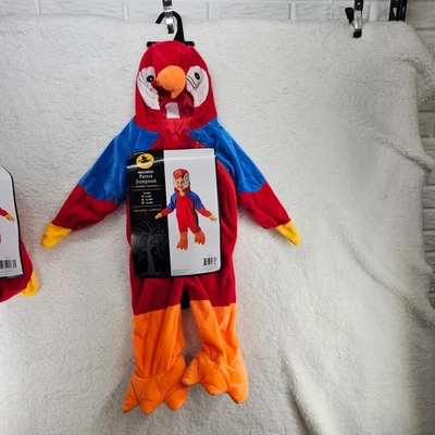 Baby PARROT Bird Halloween Costume 6-12 months 1 Pc SOFT Hooded Jumpsuit Pirate - Image 1 of 4