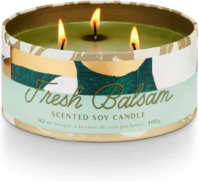 NUEVO Illume Tried & True Fresh Bálsamo Triple Mecha Vela de Soja Grande - Regalo de Vacaciones Foto 1 de 4