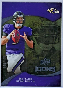Joe Flacco - 2009 Upper Deck Icons Gold Foil Card 74 Ser# 110/125 - Picture 1 of 2