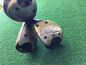 Vintage Ping Eye 2, 1,3, And 5 Woods With Stiff Steel Shafts  - Picture 1 of 9