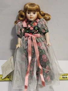 Victoria Ashlea Originals Porcelain Doll, October Birthday Goebel w/ Stand Tags - Picture 1 of 9