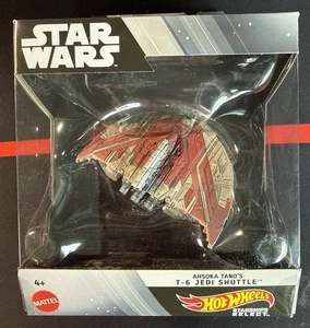 Star Wars Ahsoka Tanos T-6 Jedi Shuttle Hot Wheels Raumschiffe Auswahl - Bild 1 von 6