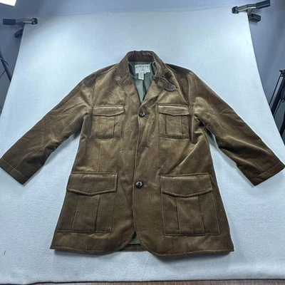 Orvis Jacket Mens Medium Brown Wool Corduroy Blazer Elbow Patches Field READ - Image 1 of 4