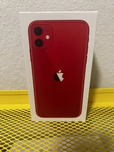 Apple iPhone 11 Red Original Box NO iPhone NEW Unused Accessories Apple Earbuds - Picture 1 of 3