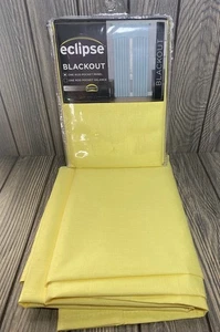 ECLIPSE Kendall Modern Blackout Thermal Rod Pocket Window Curtain 42” x 63” - Picture 1 of 9