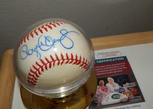 ROGER CLEMENS MLB Red Sox Yankees Signed Autographed Baseball w/ Stand JSA COA - Picture 1 of 5