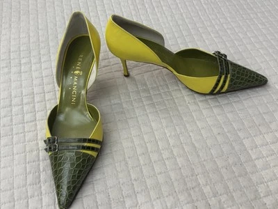 Renee Mancini Cuero Verde Diseño Transparente Bandolera’s Talla 39 Foto 1 de 4