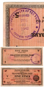 1941 Philippines Province Of Negros 5P WW2 S626 CUYO, Palawan UNREPORTED - Picture 1 of 6