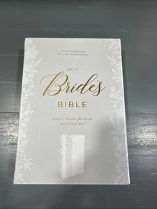 Bride's Bible NKJV, White Leathersoft, Red Letter, Comfort Print, Compact Size - Foto 1 di 5