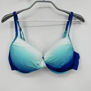 Bleu Rod Beattie Bikini Oberteil Größe 12 Vollständige Abdeckung Gefüttert Bügel Blau Schwimmen - Bild 1 von 8