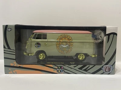 M2 Machines CHROME CHASE 1960 VW DELIVERY VAN Maui & Sons Surf 750 1:24 密封 — 第 1/4 张图片