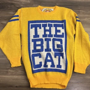 Vtg Garfield The Big Cat Knit Crewneck Sweater Adult Medium Cartoon Rare 1979 - Picture 1 of 6