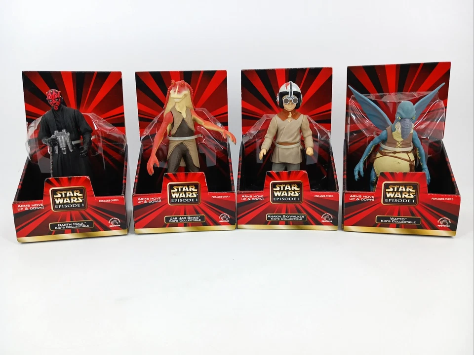Star Wars Episodio 1 Applause Niños Figura Coleccionable Set de 4 Tarros Darth Maul Jar Foto 1 de 4