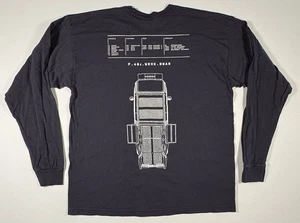 Vintage Style Bayside USA LS T-Shirt Mens XL Gray Truck Automotive Graphic Tee - Picture 1 of 12