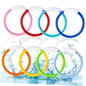 8PCS Pool Diving Swim Toys Colorful Underwater Training Sinking Throwing Dive  - Picture 1 of 8