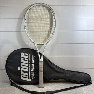 VINTAGE 1985 PRINCE SPECTRUM COMP SERIES 110 TENNIS RACQUET GRIP 4 1/2 WITH BAG! - Picture 1 of 24