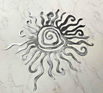 Arizona Sun - Arte de parede de metal - Aço polido prata 14" x 14" - Imagem 1 de 4