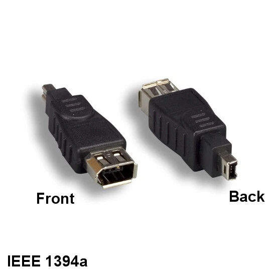 Kentek IEEE1394a Firewire 4 Pin Male / 6 Pin Female Adapter for for PC MAC iLINK - Image 1 of 1