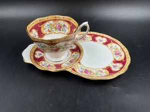 Egoiste raro servizio colazione tazza caffè tè Royal Albert LADY HAMILTON - Foto 1 di 7