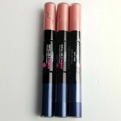 3 Pack L'Oreal Infallible Paints Eyeshadow Trio 304 Navy Yard  ~Sealed~  - Image 1 of 3