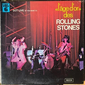 ROLLING STONES - L’AGE D’OR 6 VERY RARE ORIG. FRANCE ONLY LP 1973 BLUE w/TITLE - Picture 1 of 7