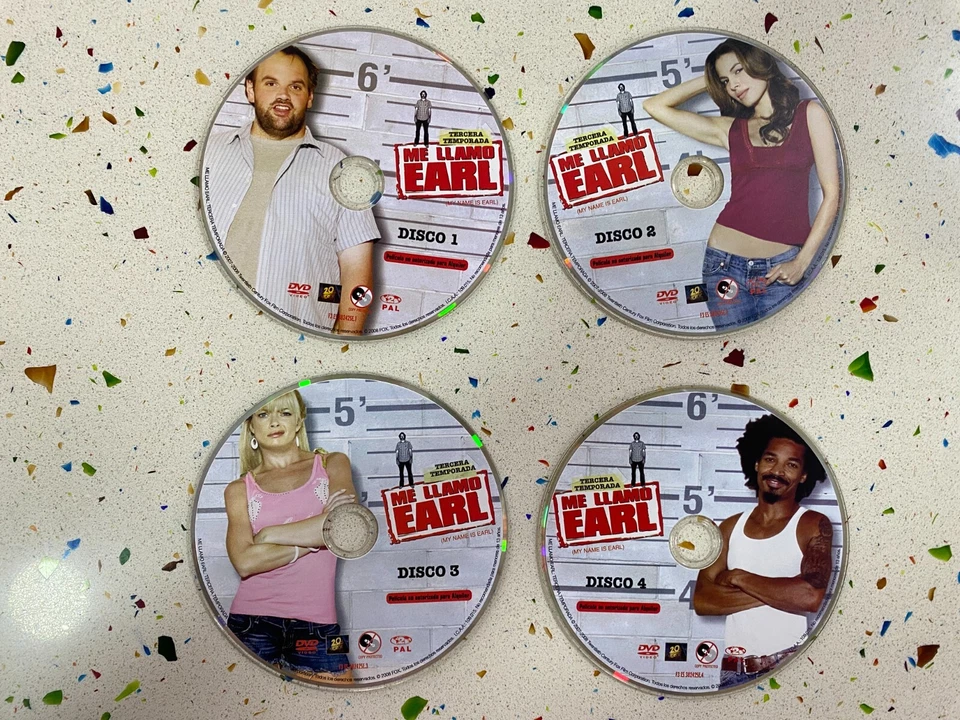 ME LLAMO EARL - 3ª TERCERA TEMPORADA INCLUYE 4 DVD - SIN CAJA SOLO LOS DISCOS - Imagen 1 de 1