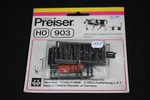 W717 PREISER Train Ho 903 Vache charrue Ackerwalze Zugochse Furhmann bausatz - Imagen 1 de 2