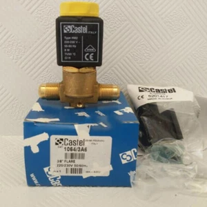 Castel 1064/3A6 Solenoid Valve 220V/230V 3/8 New✦KD - Picture 1 of 4