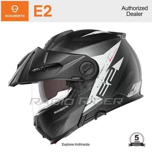 NEW Schuberth E2 Motorcycle Flip-Up Helmet | Explorer Anthracite XS | Free Ship - Picture 1 of 4