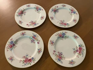 Lenox USA AURORA L347 Dinner Plate 10 1/2" Pink Floral Ivory Set of 4 - Picture 1 of 3