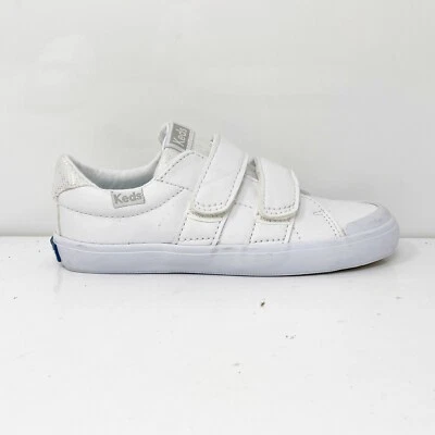 Keds Girls Courtney KL162270 White Leather Low Top Casual Shoes Sneakers 10.5 M - Image 1 of 4