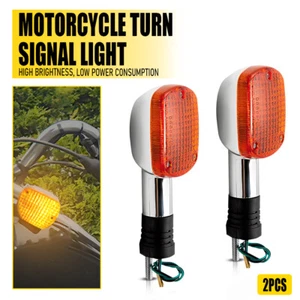 2Pcs LED Motorcycle Tail Light Brake Tail Blinker Turn Signal Lamp For Harley - Picture 1 of 11