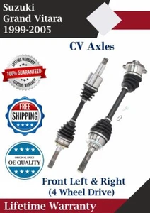 New OE Front CV Axles For 1999-2005 Suzuki Grand Vitara 4WD Lifetime Warranty - Picture 1 of 9