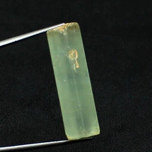 Natural Aquamarine Crystal Stick Green Color Aqua Raw Rough Gemstone 28x8x5.5 MM - Picture 1 of 9
