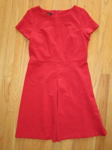 20X/$109 NWT TALBOTS RED CAP SLEEVE DRESS/SIZE 10 PETITE/PLEATED! - Picture 1 of 7