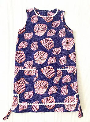 Vestido recto para niña Lily Pulitzer azul y rosa conchas marinas talla 12 Foto 1 de 4