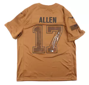 Josh Allen signiertes Nike Vapor Limited Salute to Service Bills Trikot (Beckett) - Bild 1 von 3