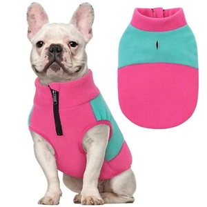 Dog Fleece Sweater Small Dog Sweater Fleece Dog Vest Jacket Pet Sweatshirt Wi... - Picture 1 of 7