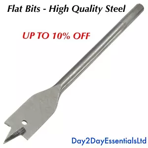 Flat Drill Bit High Quality Polished Steel For All Wood - All Sizes - DISCOUNT- - Picture 1 of 1