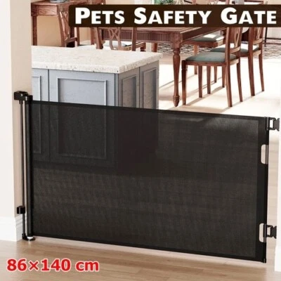 PVC Treppenschutzrollo Absperrgitter Ausziehbar 0-140cm Türschutzgitter Tür Baby - Bild 1 von 4