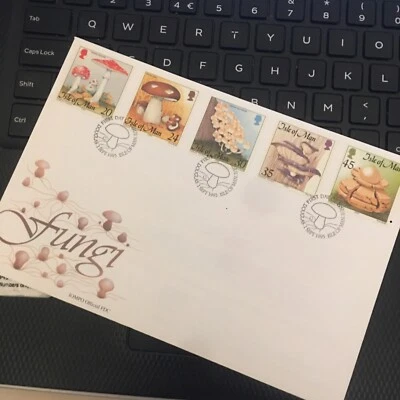Isle of Man Stamps 1995 Fungi Set Of 5  First Day Cover UNADDRESSED FDC WCP - Image 1 of 3