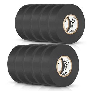 TAPE IT Black Vinyl Electrical Tape - 7 Mill- 3/4" x 60 Feet - UL,( Pack Of 10 ) - Picture 1 of 4