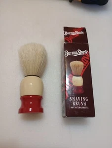 Spazzola da barba Birmania-Shave 100% setole naturali nuova con scatola - Foto 1 di 4