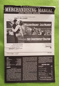 "The Counterfeit Traitor" Original Movie Press Book 1961 (uncut) - Picture 1 of 5