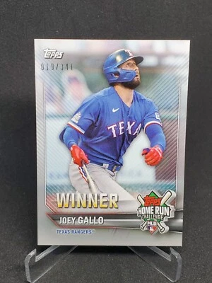 Topps Joey Gallo 2021 Home Run Challenge ganador 19/341 de mayo Foto 1 de 2
