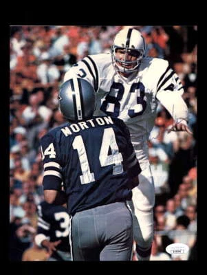 Craig Morton Ted Hendricks JSA Autograph 8x10 Signed Vintage Photo - Image 1 of 3