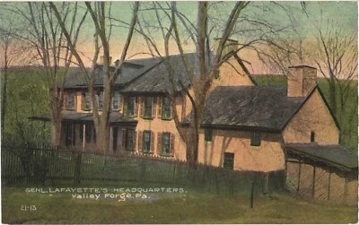 Valley Forge Pennsylvania General Lafayette's Headquarters Postcard - Image 1 of 2