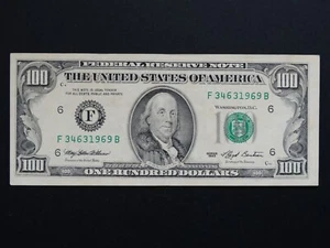 1993 U.S. $100 dollar bill - xxxx1969 - Born in 1969, Birthday Note - Picture 1 of 7