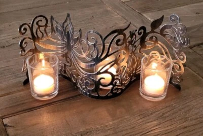 2 Centres de table Partylite Fleur de Lotus (#P90241) avec 3 porte-bougie chacun - Photo 1/4